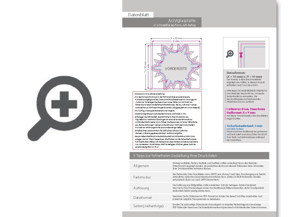 Product Bild acrylglasplatte_in_schneeflocke-form_konturgefr__st___einseitig_4_0-farbig_bedruckt