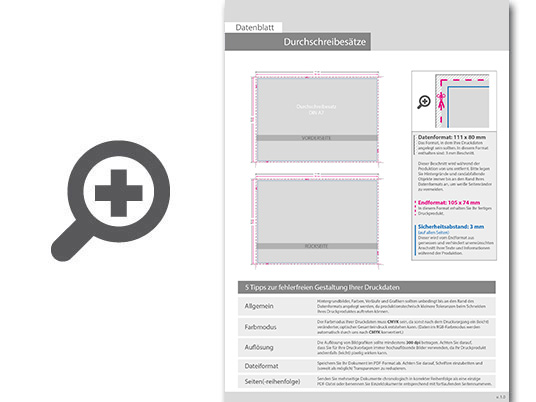 Product Bild durchschreibes__tze_din_a7_quer__4-fach__4_1-farbig