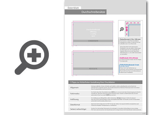 Product Bild durchschreibes__tze_din_lang_quer__4-fach__4_1-farbig