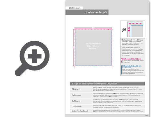 Product Bild durchschreibes__tze_quadrat_10_5_cm_x_10_5_cm__3-fach__1_0-farbig__25_s__tze_je_block