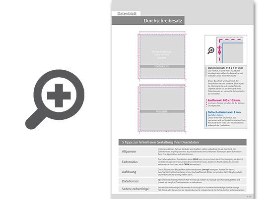 Product Bild durchschreibes__tze_quadrat_10_5_cm_x_10_5_cm__5-fach__4_1-farbig__25_s__tze_je_block