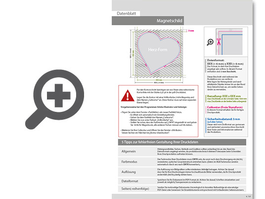 Product Bild hochwertiges_magnetschild_in_herz-form