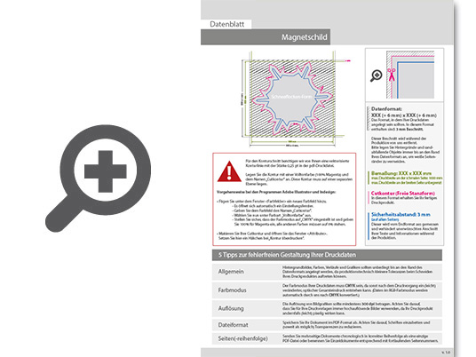 Product Bild hochwertiges_magnetschild_in_schneeflocke-form