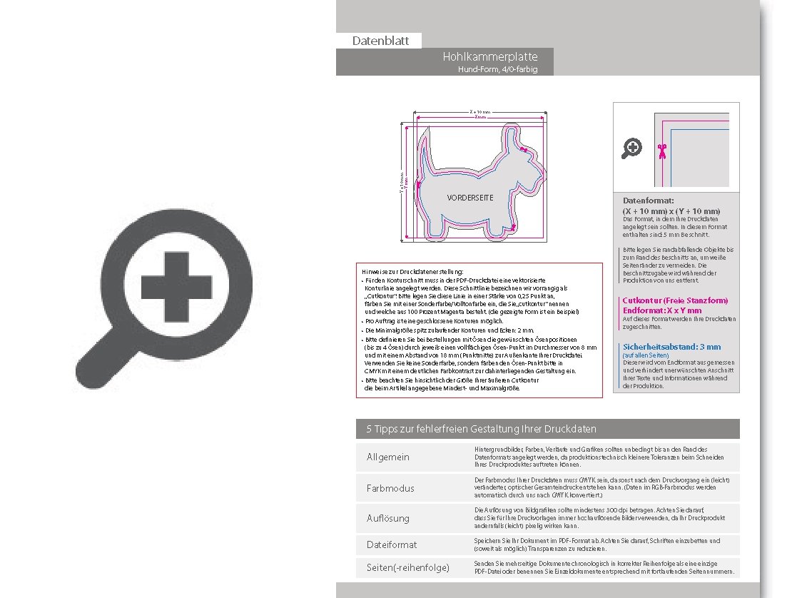 Product Bild hohlkammerplatte_in_hund-form_konturgefr__st___einseitig_4_0-farbig_bedruckt