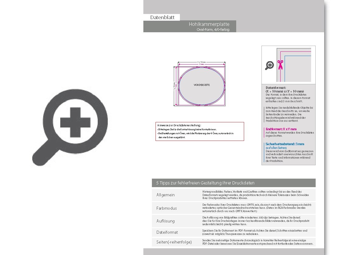 Product Bild hohlkammerplatte_oval_(oval_konturgefr__st)___einseitig_4_0-farbig_bedruckt