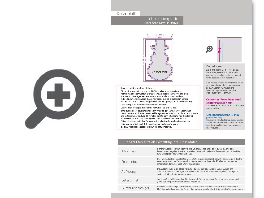Product Bild hohlkammerplatte_in_schneemann-form_konturgefr__st___einseitig_4_0-farbig_bedruckt