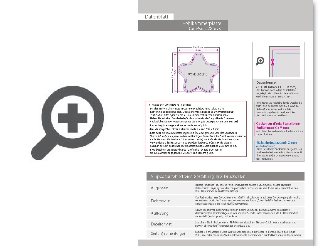 Product Bild hohlkammerplatte_in_stern-form_konturgefr__st___einseitig_4_0-farbig_bedruckt