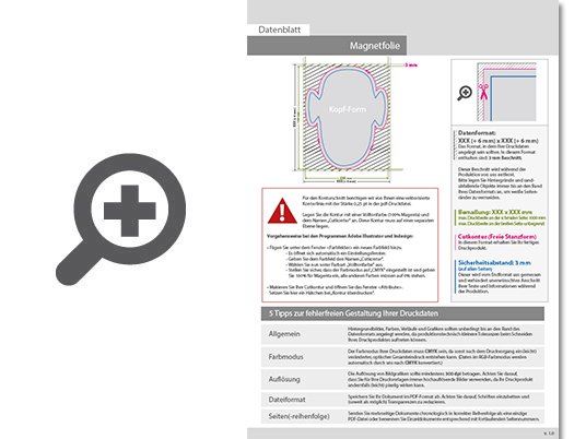 Product Bild magnetische_wechselwerbung_in_kopf-form___einseitig_4_0-farbig_bedruckt